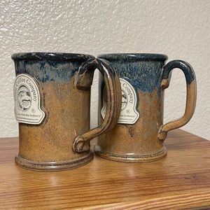 Sunset Hill Stoneware “Pirate Coffee Company” Coffee Mug a set of 2